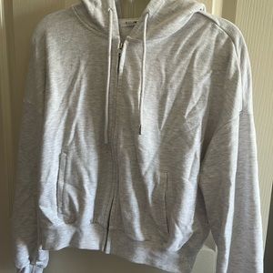 Garage grey zip up hoodie size Women’s S